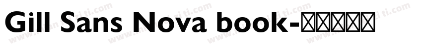 Gill Sans Nova book字体转换